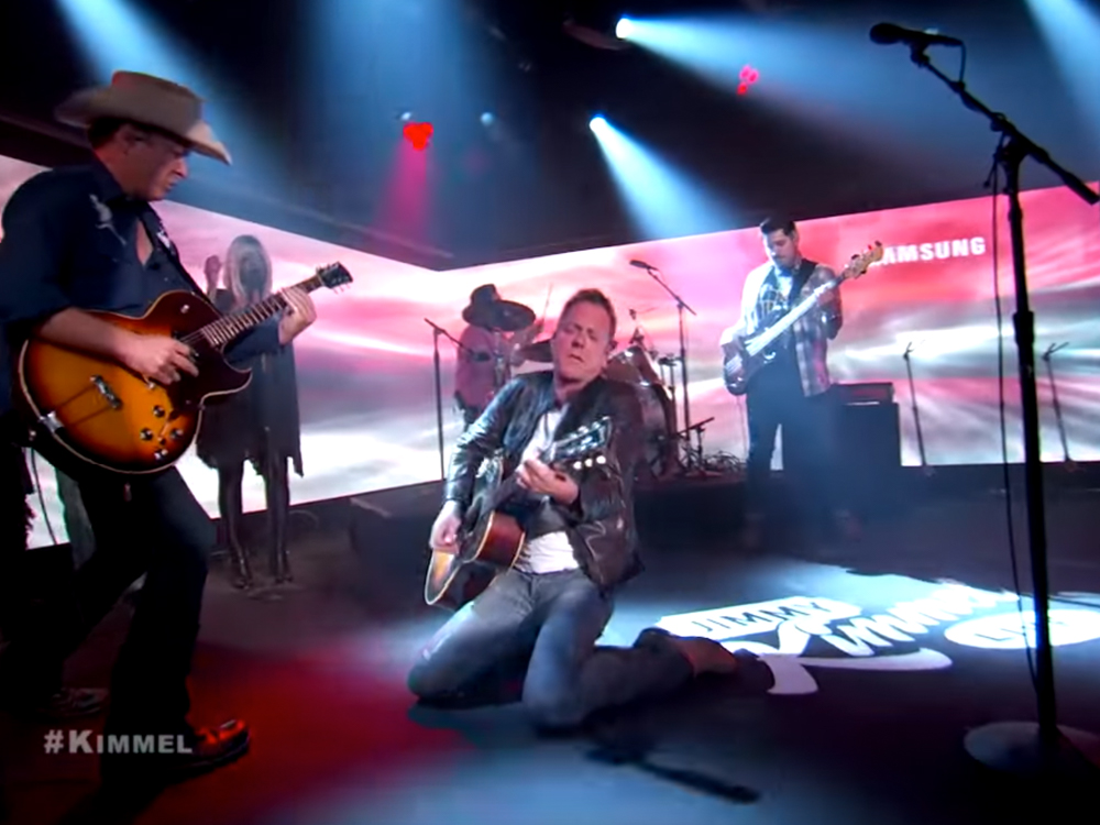 Watch Kiefer Sutherland Get Down During a Performance of “Can’t Stay Away” on “Jimmy Kimmel Live”