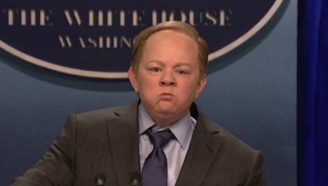 White House Press Secretary Sean Spicer is not happy with ‘SNL’