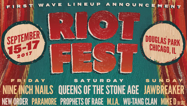 Riot Fest Single Day Lineup and a Surprise