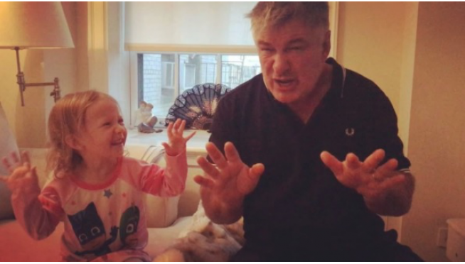 Alec Baldwin’s 3-year-old daughter doing her impression of him doing Trump = Hilarious