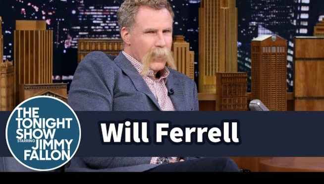 Will Ferrell vs Jimmy Fallon! Mustache vs Mustache!