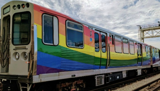 The CTA Is Running A Rainbow Train For Pride Weekend & It Looks Amazing