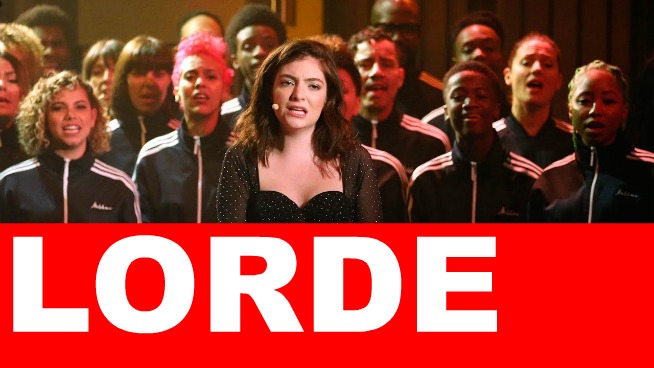 Lorde reveals her ‘work husband’ from a big band + performs on ‘Late Night’