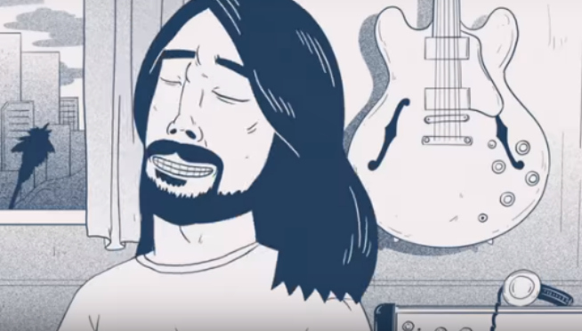 Animated Dave Grohl Explains Foo Fighters Concrete & Gold