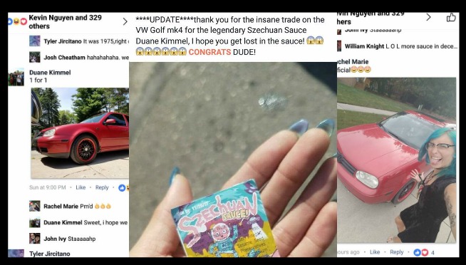 Someone Traded a Real Car for One Packet of the ‘Rick and Morty’ Szechuan Sauce