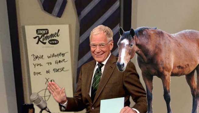 Letterman Gives Kimmel Ties And Conan A Horse
