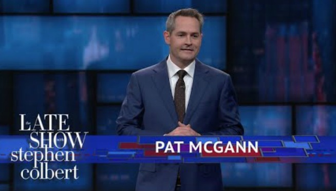 Chicago comedian Pat McGann jokes about lying to his kids on ‘Colbert