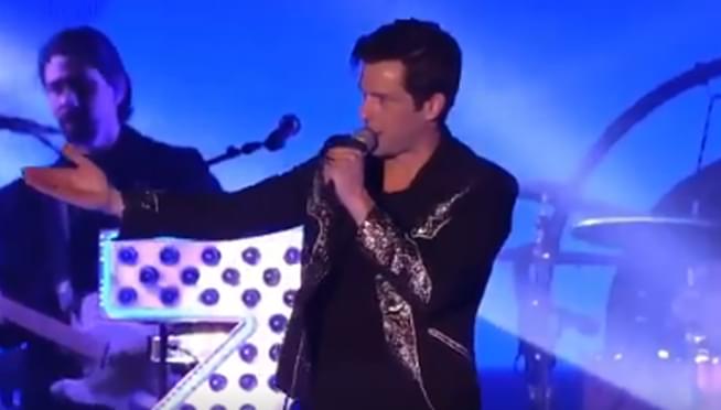 Brandon Flowers recreates an iconic Oasis album cover