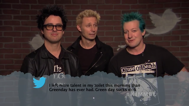 Green Day, Blink-182, & Fall Out Boy  Read ‘Mean Tweets’