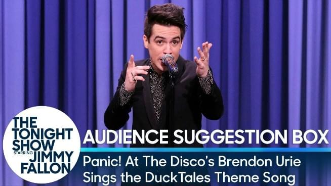 Watch Panic’s Brendon Urie Sing ‘Ducktales’ Theme On Tonight Show
