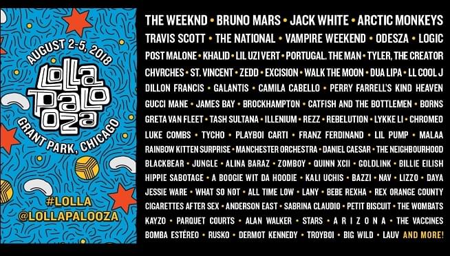 Lolla Daily Lineups Are HERE!