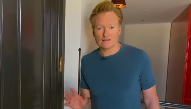 Conan O’Brien is doing his show from home