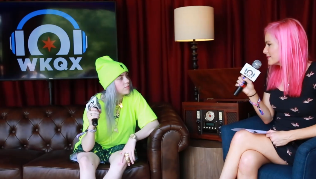 Lollapalooza: Billie Eilish steps outside her comfort zone (backstage interview with Lauren)