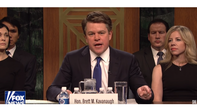 Matt Damon Killing it as Brett Kavanaugh On ‘SNL’ Season Premiere.