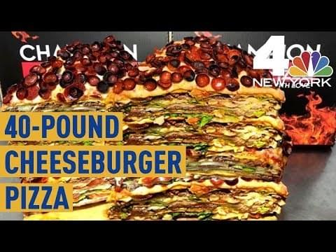 Would you eat a 40lb Cheesburger Pizza worth $2,000?