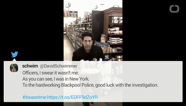 Ross on the run?! David Schwimmer lookalike suspected in robbery
