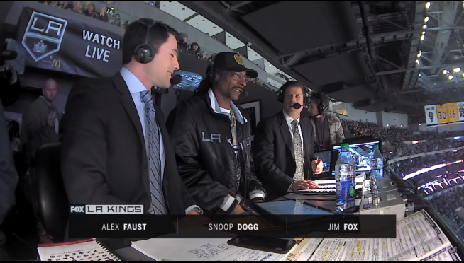 Forget nature narrations.  Watch Snoop Dogg call a live NHL game.