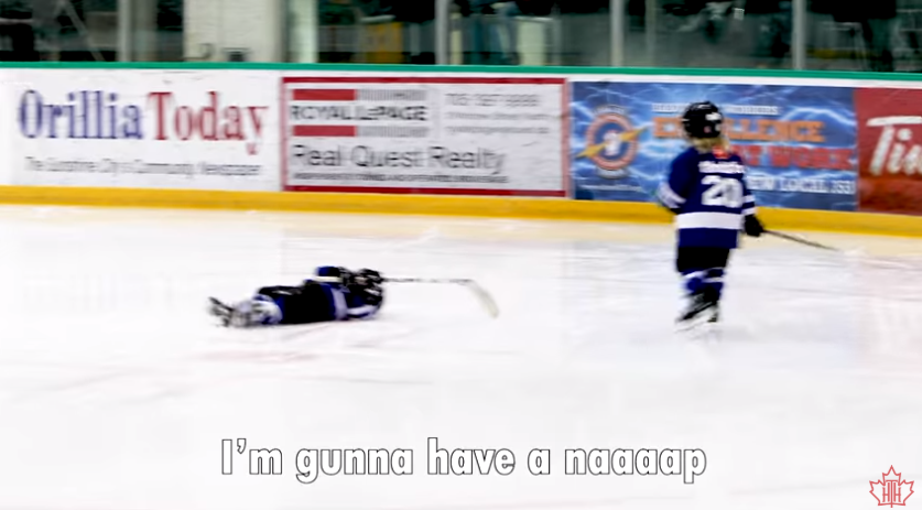 A man mic’d up his 4-year-old at hockey practice