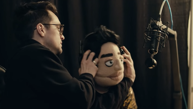 Brendon Urie and “The Amazing Beebo” star in the new Panic! At The Disco music video