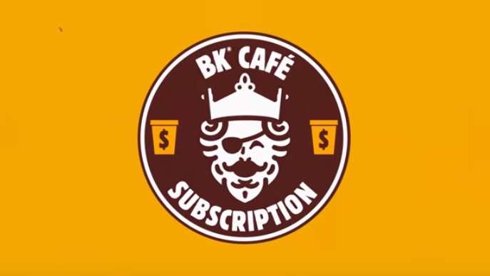 New coffee subscription with Burger King