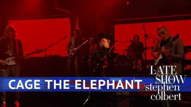 Cage the Elephant on ‘Late Show’: Matt Schultz has leather and midnight eyes