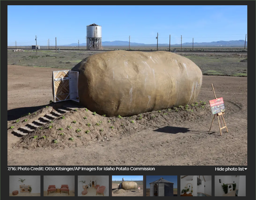 Ever wanted to sleep in a potato? Because now you can