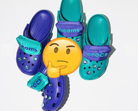 Stylish or ugly: Crocs with mini fanny packs