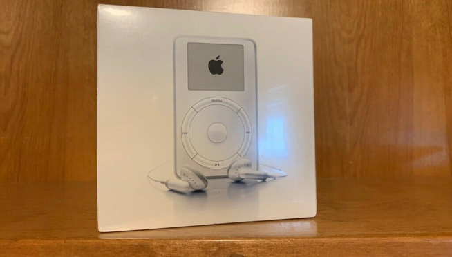 Original iPod, still in plastic goes up for auction.  $20,000.