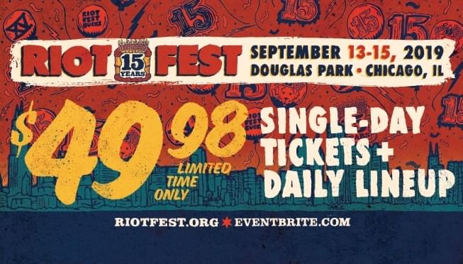 Riot Fest daily lineups are here!