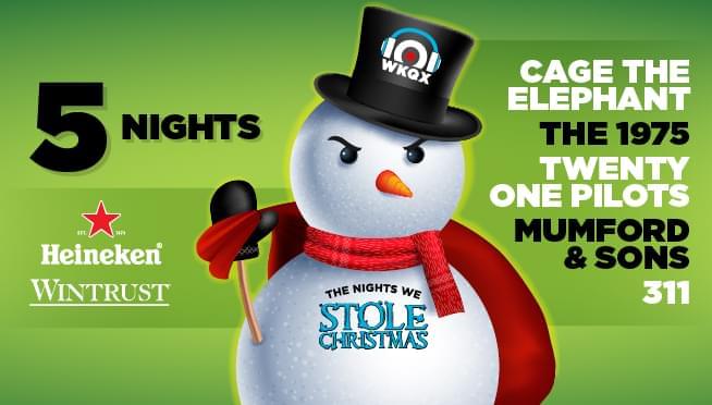 Stream our Nights We Stole Christmas playlist on Spotify & Youtube