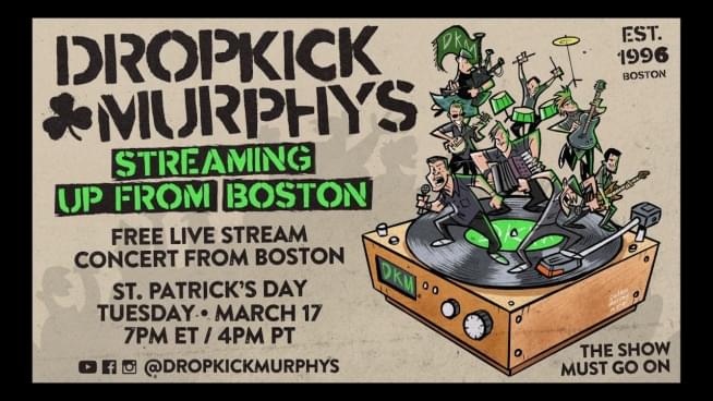 Watch Dropkick Murphy’s free St. Pats live stream from Boston