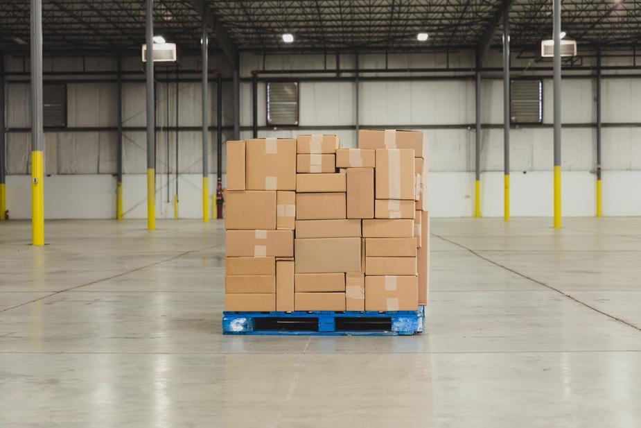 The United Center is now a warehouse full of nearly 400 tons of food