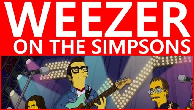 Weezer on this weekend’s Simpsons