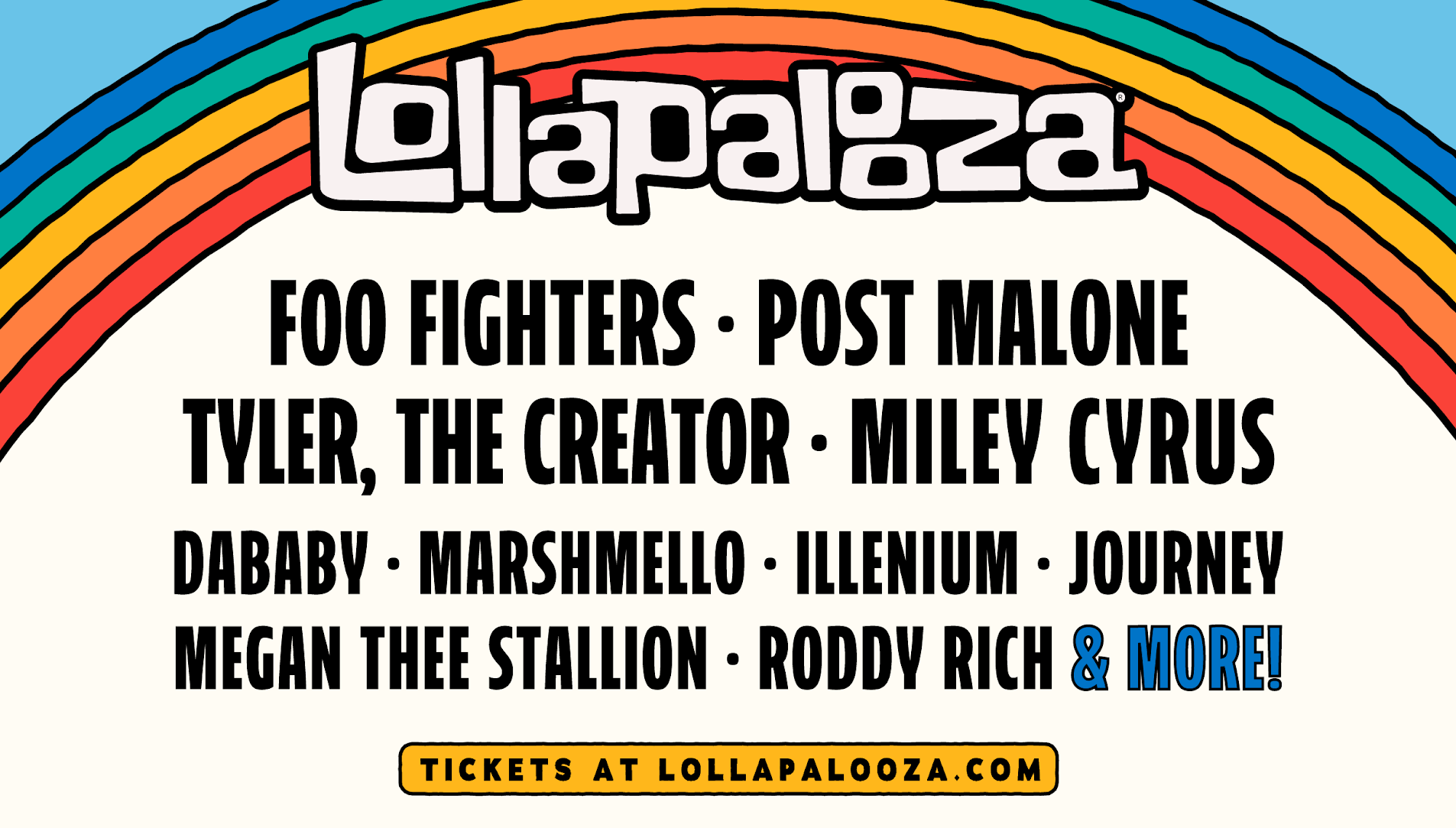 Lollapalooza single-day lineups are here!