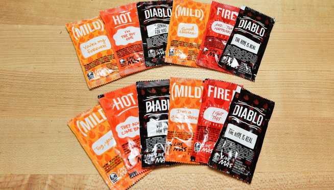 Hang on to those sauce packets!  Taco Bell wants to recycle them, free