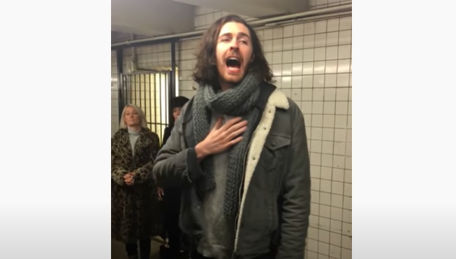 Hozier’s acoustic train station serenade