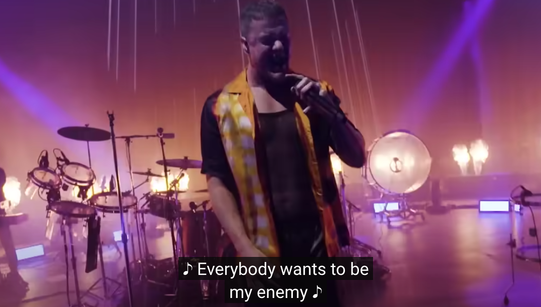 Imagine Dragons perform Enemy