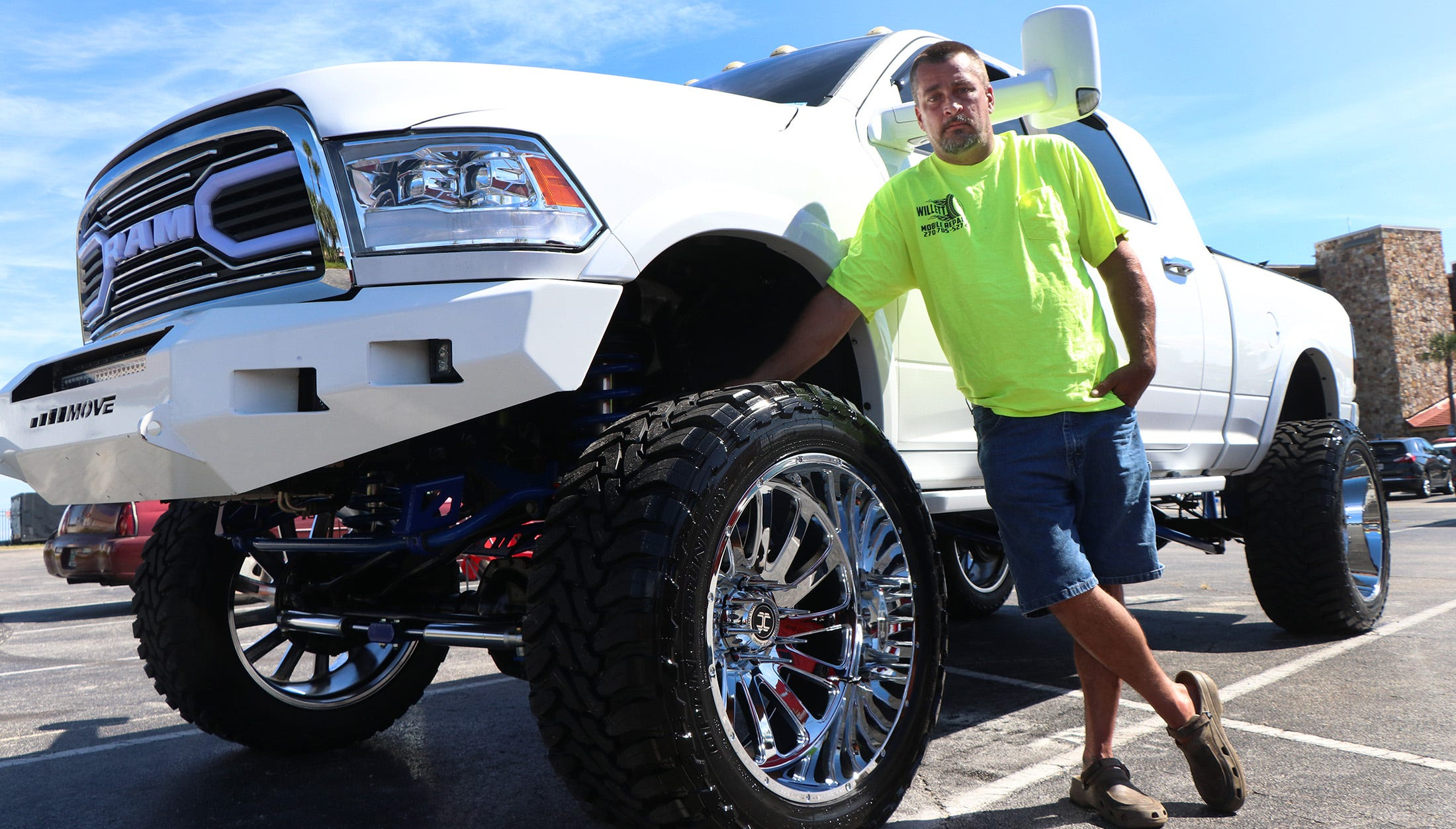 Don’t be alarmed but this man gets off by having his privates run over with a truck