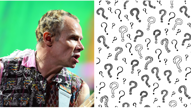 This pic of Flea from the Red Hot Chili Peppers is almost unrecognizable