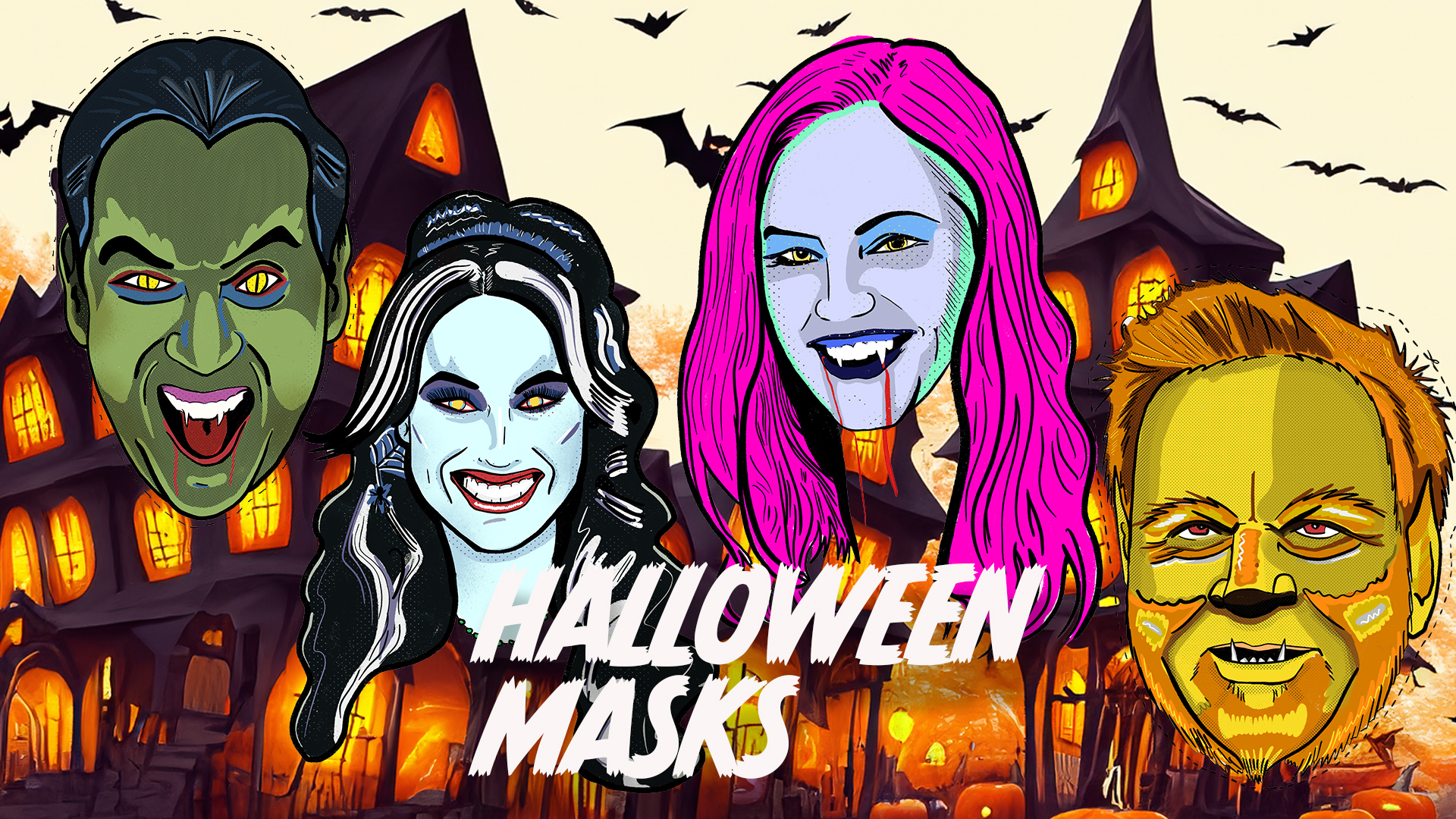 Halloween Mask Cut Outs!!