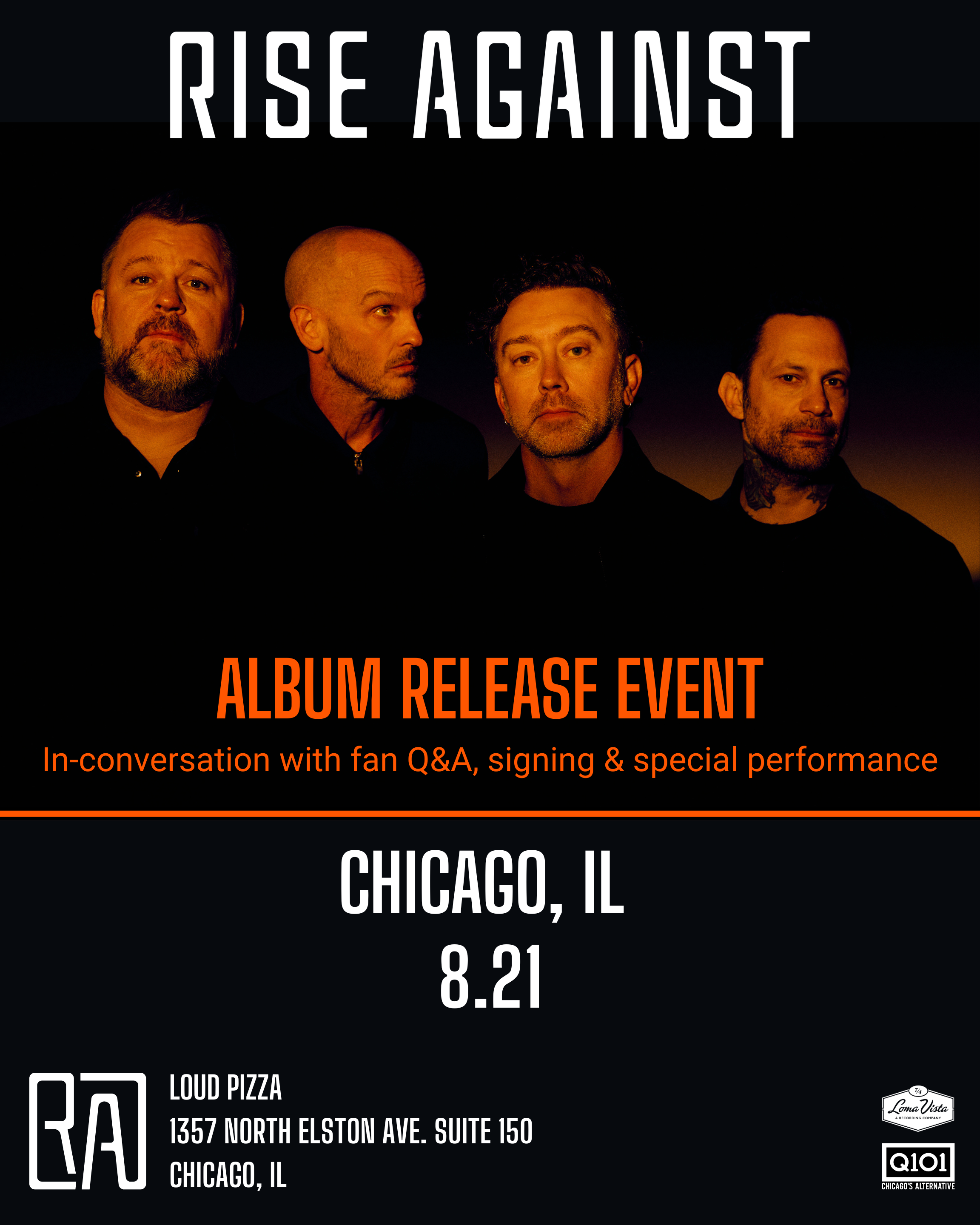 8/21/25 – Rise Against – Album Release Event