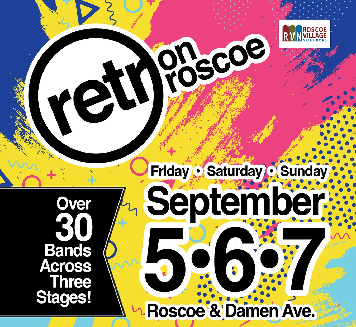 9/5 -9/7 – Join Q101 at Retro on Roscoe