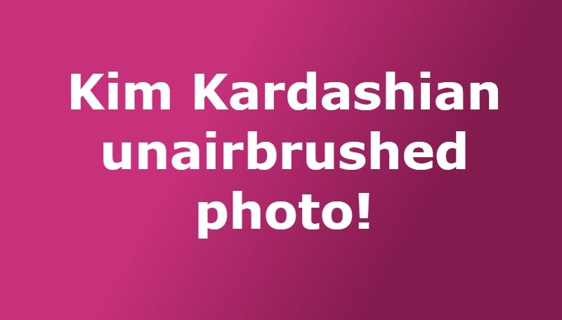 Kim Kardashian Claims Unflattering Bikini Pics Were Photoshopped