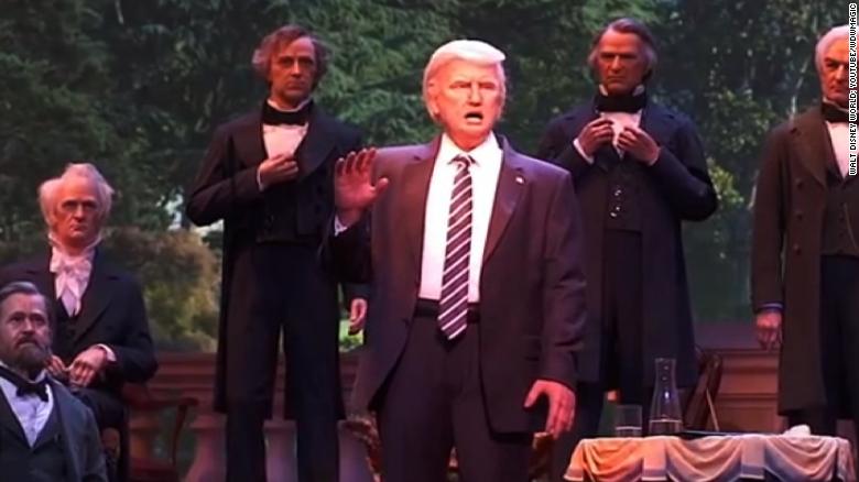 Disney unveils animatronic President Trump