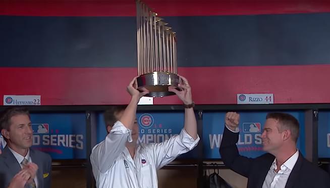 Where can you see two World Series Trophies this weekend?