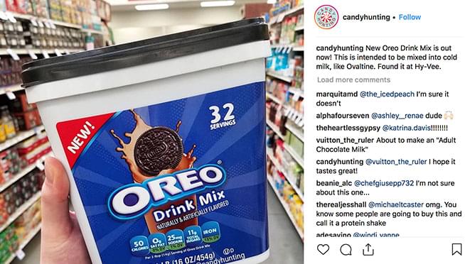 Oreo drink mix officially exists