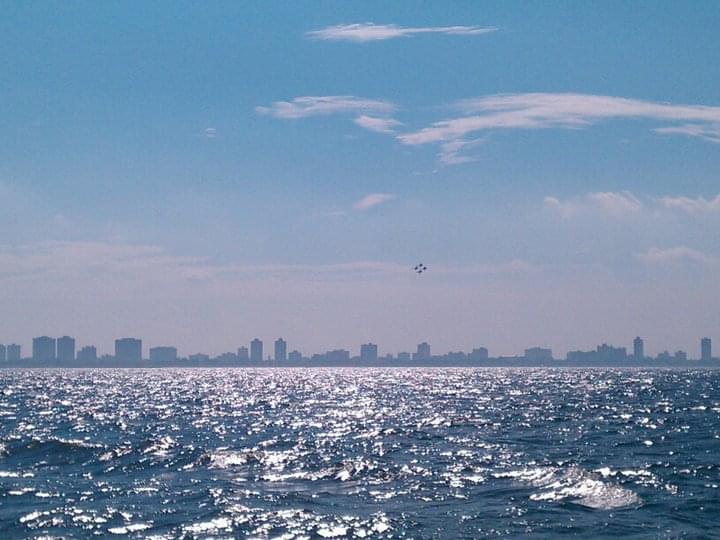 Blue Angels Fly Over Chicago Tuesday
