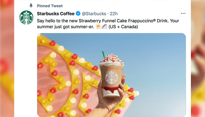 Starbucks announces Strawberry Funnel Cake Frappuccino topped with actual pieces of fried dough