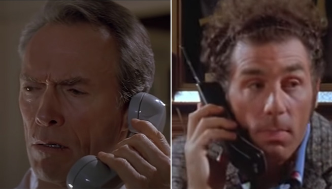 Somebody mashed up a bunch of movie scenes with their Seinfeld parody scenes