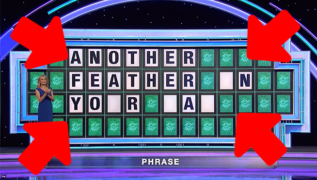 It took 9 more turns to solve this Wheel of Fortune puzzle!!